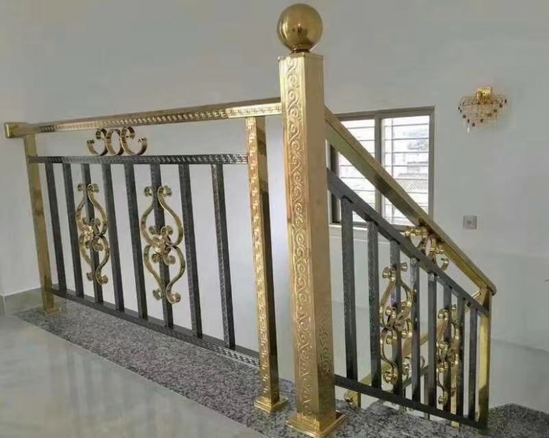 彩色不銹鋼樓梯扶手 護(hù)欄